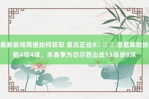 最新新闻简报如何获取 景况正佳🎈恩昆库欧协联4场4球，本赛季为切尔西出战13场进8球