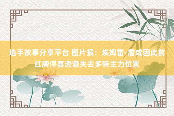 选手故事分享平台 图片报：埃姆雷-詹或因此前红牌停赛透澈失去多特主力位置